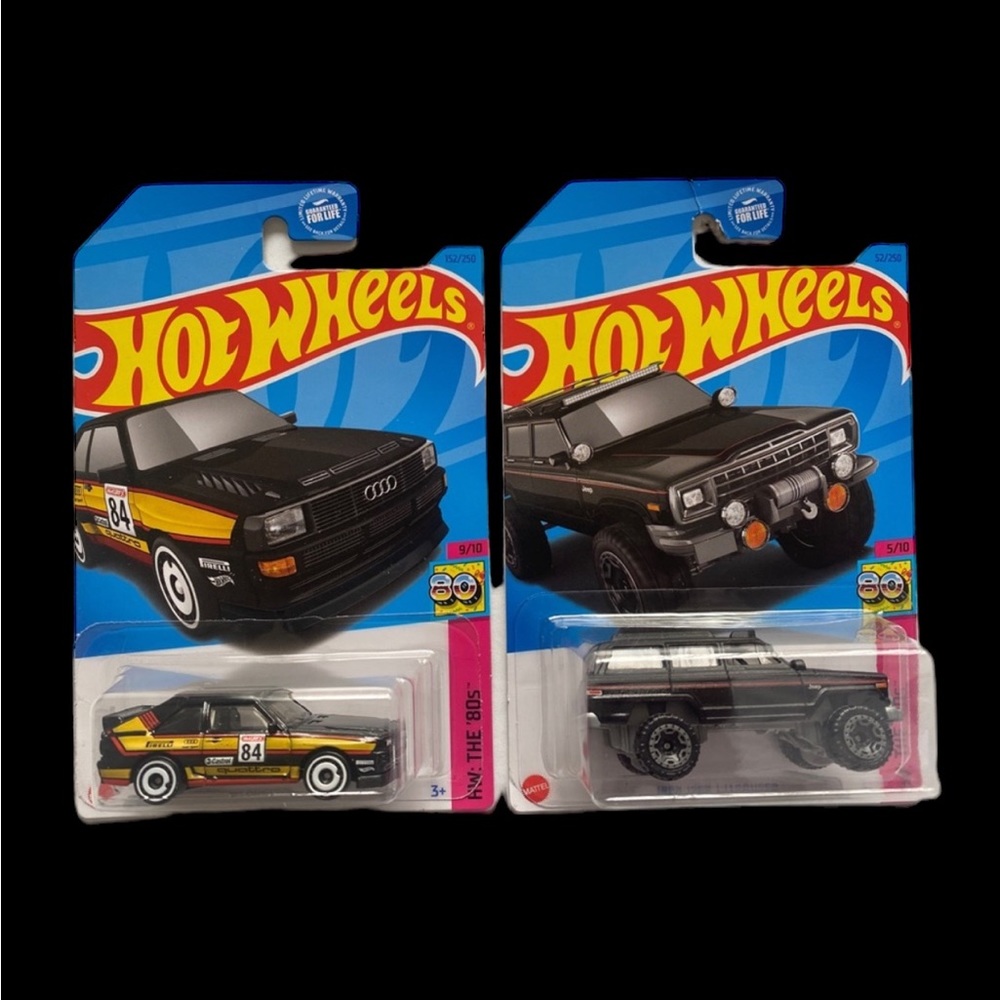 HOT WHEELS THE ‘80s Collection Set Of 2 1988 Jeep Wagoneer & 84 Audi Sport Quatt
